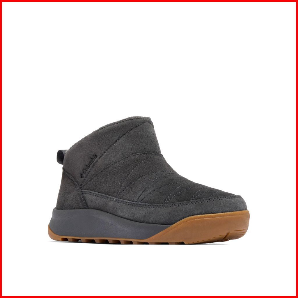 Insulated Shorty Boots With Faux Fur Lining For Winter Traction
